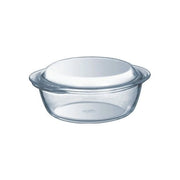 Pyrex 207A Essenziale Casseruola Tonda con Coperchio Vetro Borosilicato 1.3 L 21 cm colore Trasparente