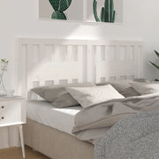 Testiera per Letto-Testata-Testiera Decorativa Bianca 126x4x100cm in Legno Massello di Pino 598361