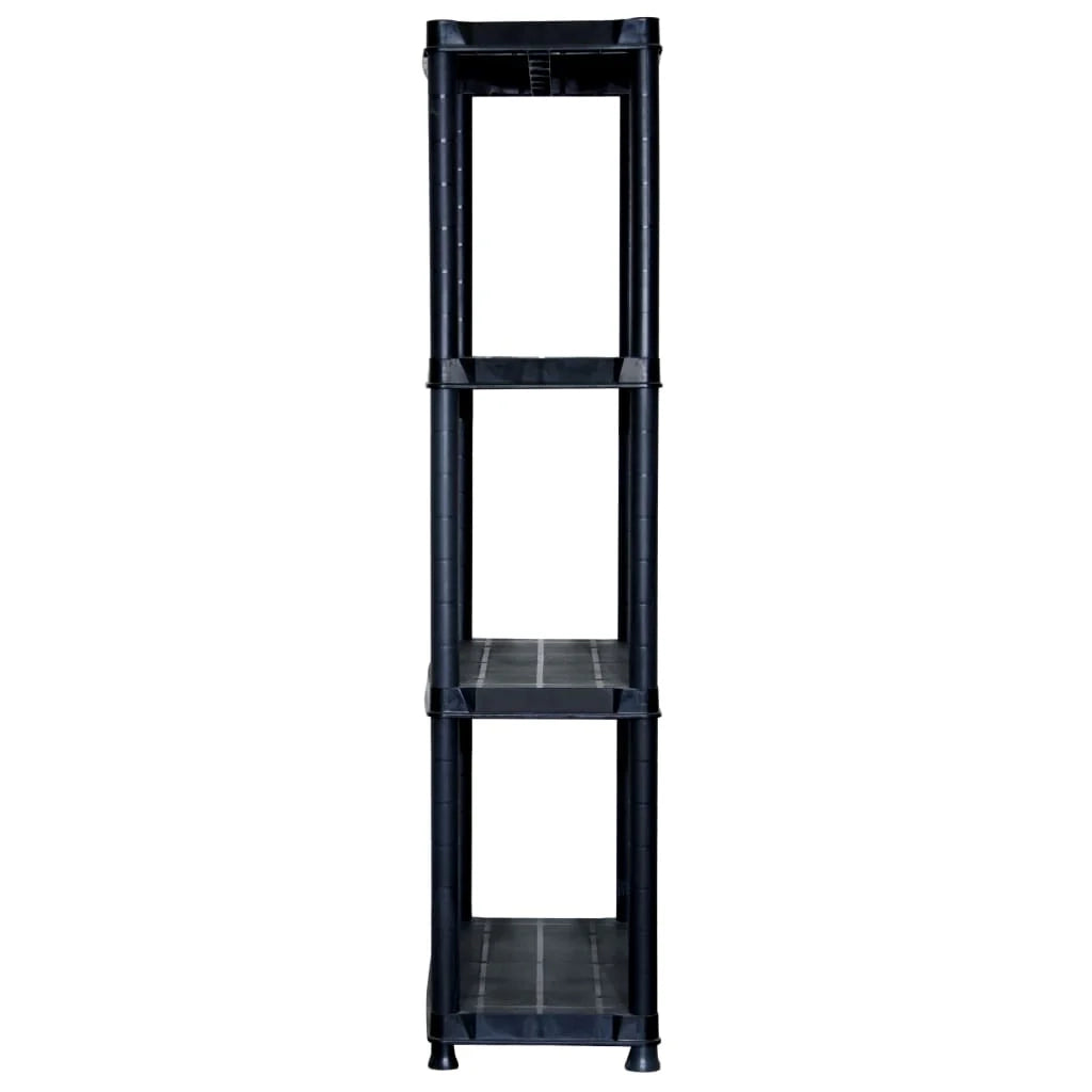 Libreria a 4 ripiani 130 cm in plastica nera 02_0000648