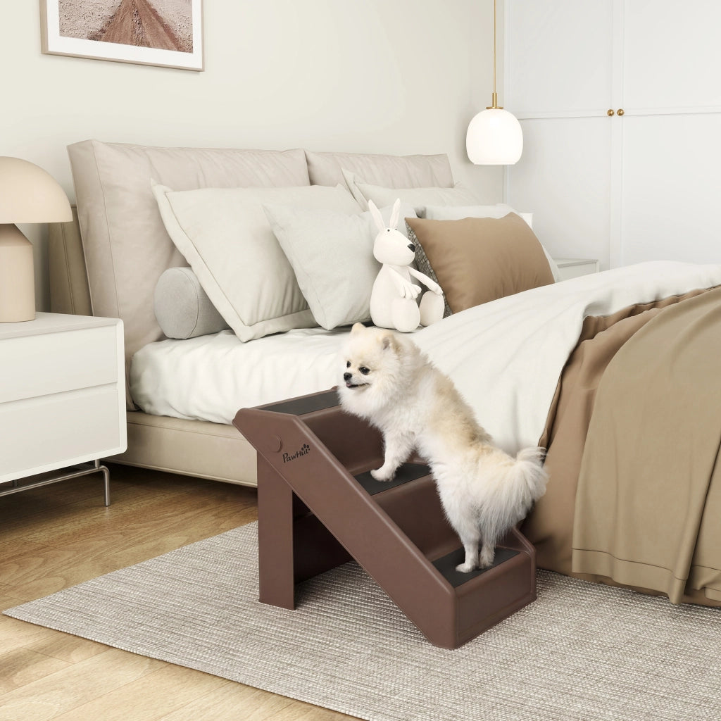 Scaletta per Letti Alti ¨C Zephmum ¨C 53x30.5x36.5 cm, Marrone