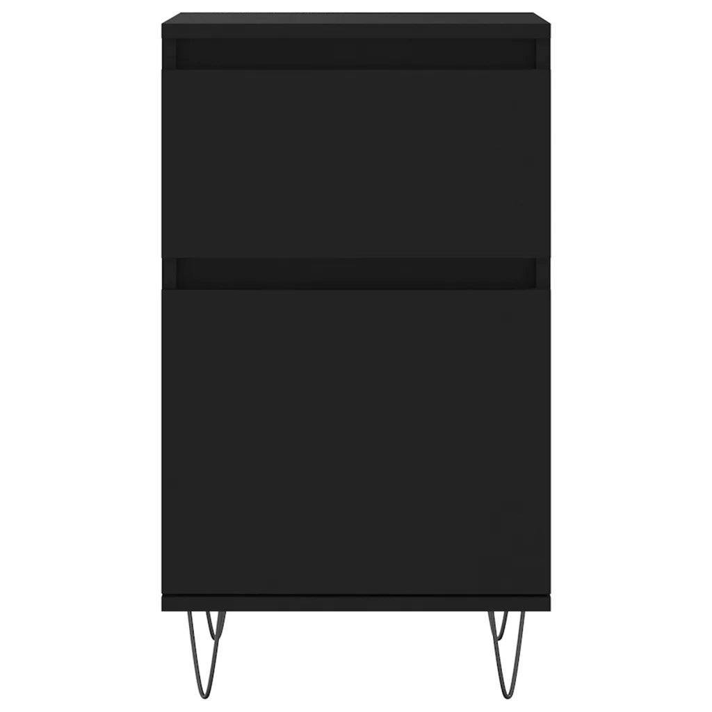 Credenze 2 pz Nere 40x35x70 cm in Legno Multistrato 831151