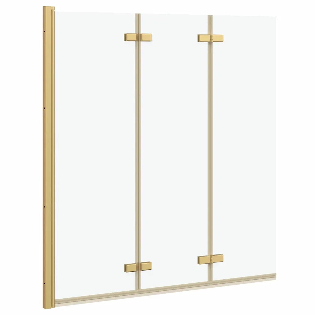 Involucro Doccia Oro 130 x 138 cm Vetro ESG e Alluminio 42018541