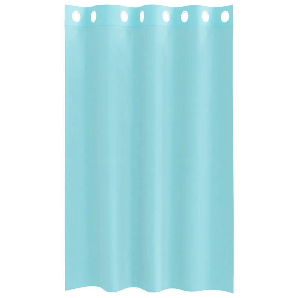 Tende in Voile con Occhielli 2 pz Turchese