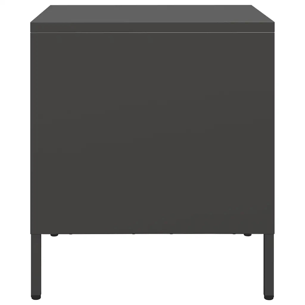 Comodino Nero 35x39x43,5 cm in Acciaio 851244