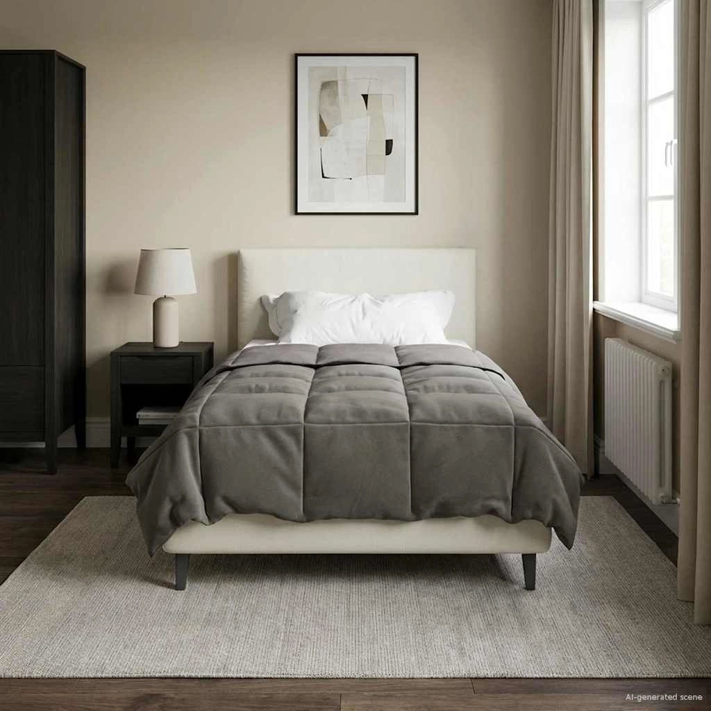 Piumone Completo Annuale 155 x 220 cm 4 stagioni Grigio Chiaro 42026008