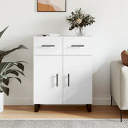 Credenza Bianca 69,5x34x90 cm in Legno Multistrato 828004