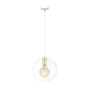Sospensione Contemporanea Omoikane Acciaio Bianco 1 Luce E27 Ip20