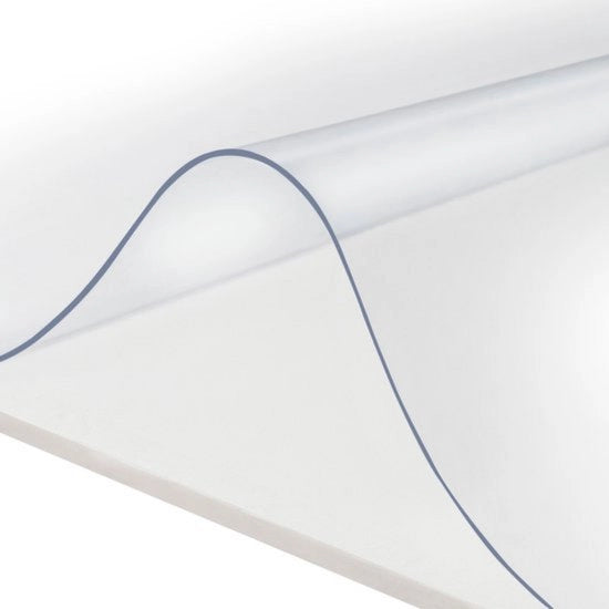 Protezione per tavolo in PVC - robusto e resistente ai graffi - impermeabile e resistente al calore - protezione trasparente - ideale per la sala da pranzo - 90x140 cm