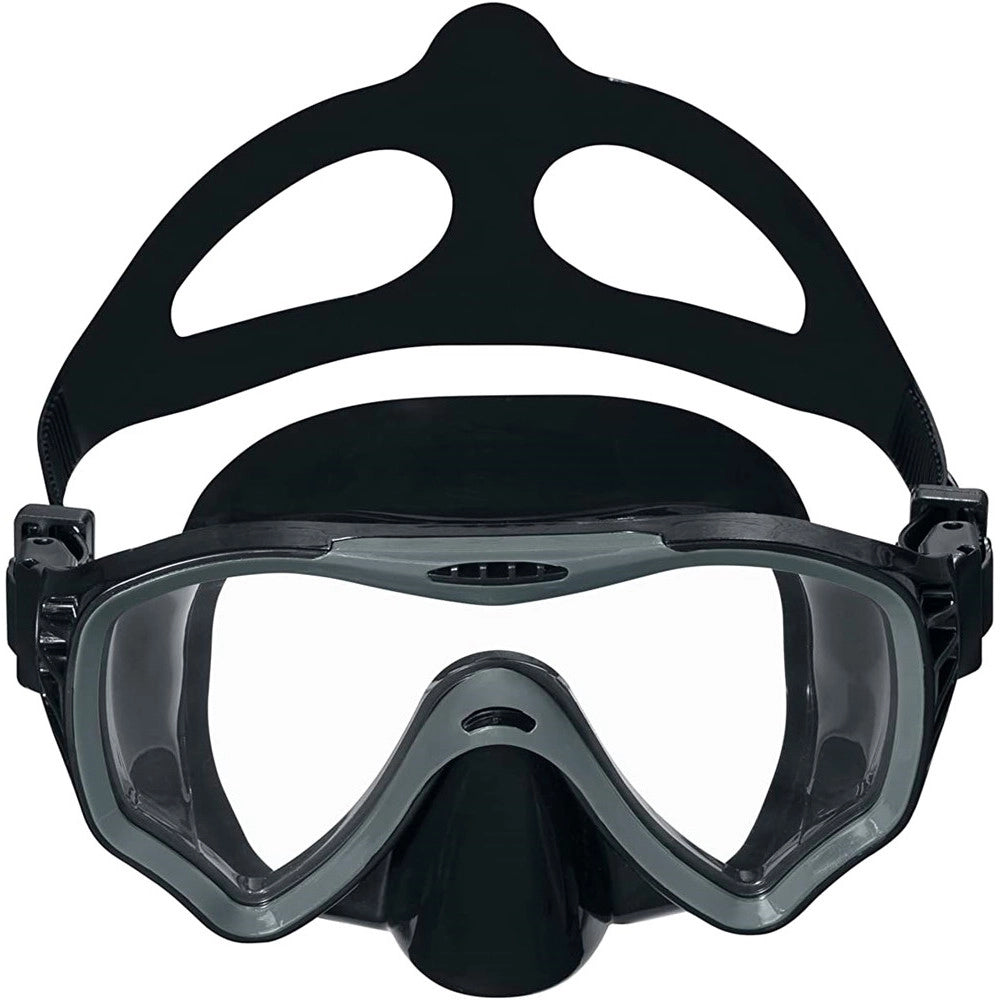 Trade Shop - Maschera Immersioni Crusader Pro Cinturino Silicone Regolabile 14+ Anni 3 Colori 22074 -