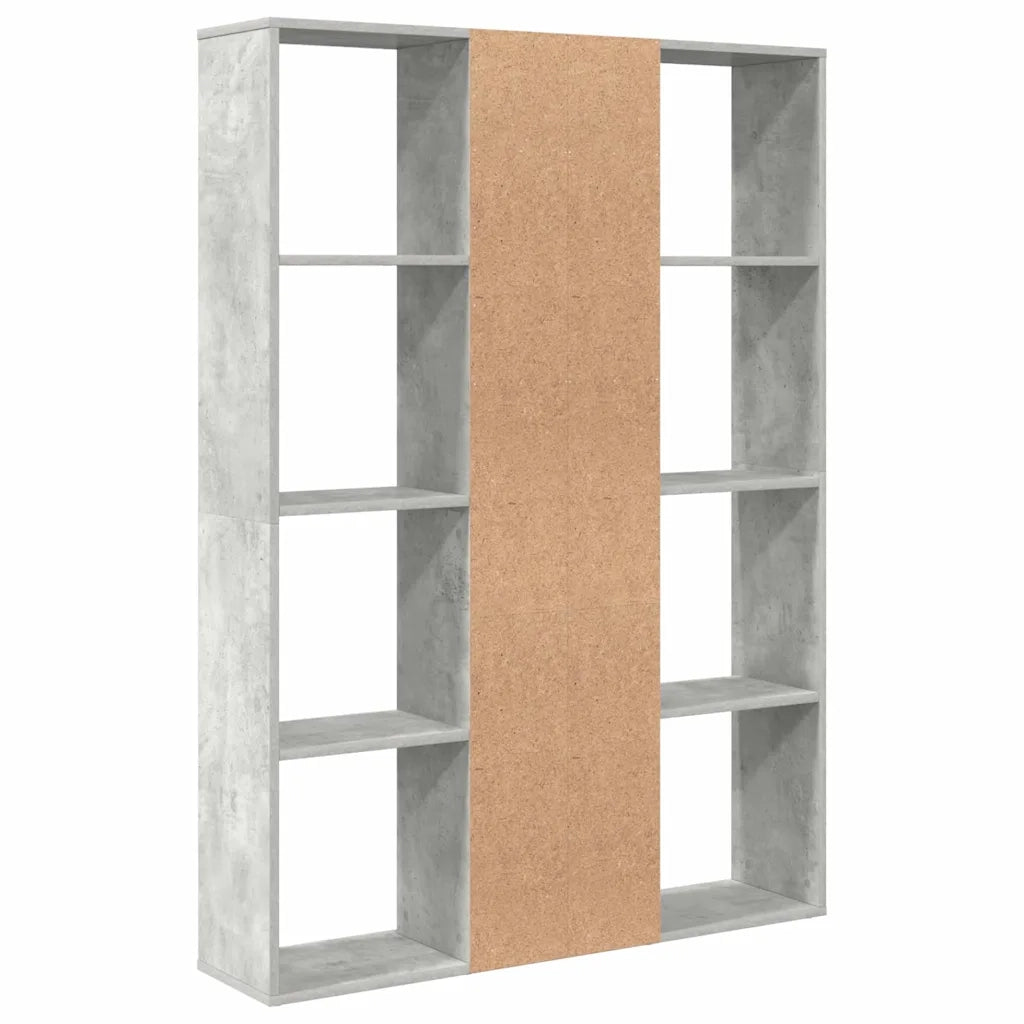 Libreria/Divisorio Ambienti | Divider per stanze | Paravento Grigio Cemento 100x24x140 cm in Multistrato