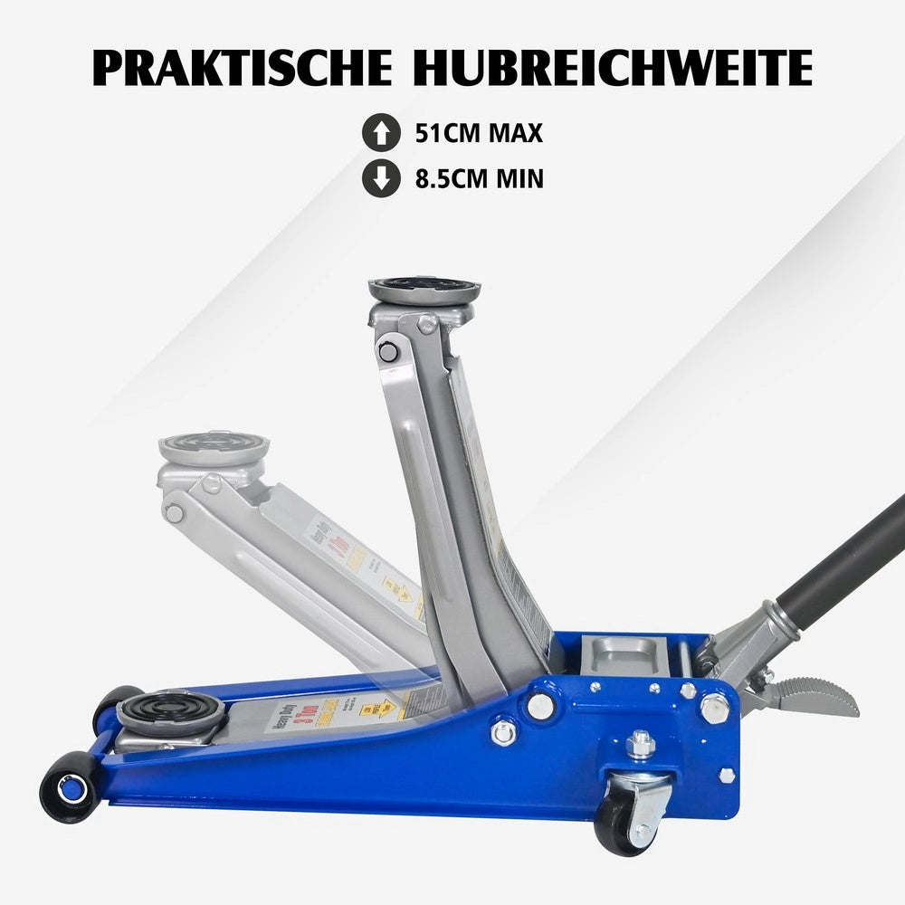 Transpallet Elettrico con Doppia Pompa ¨C MINIMAL ¨C 3 Tonn, Blu/Argento