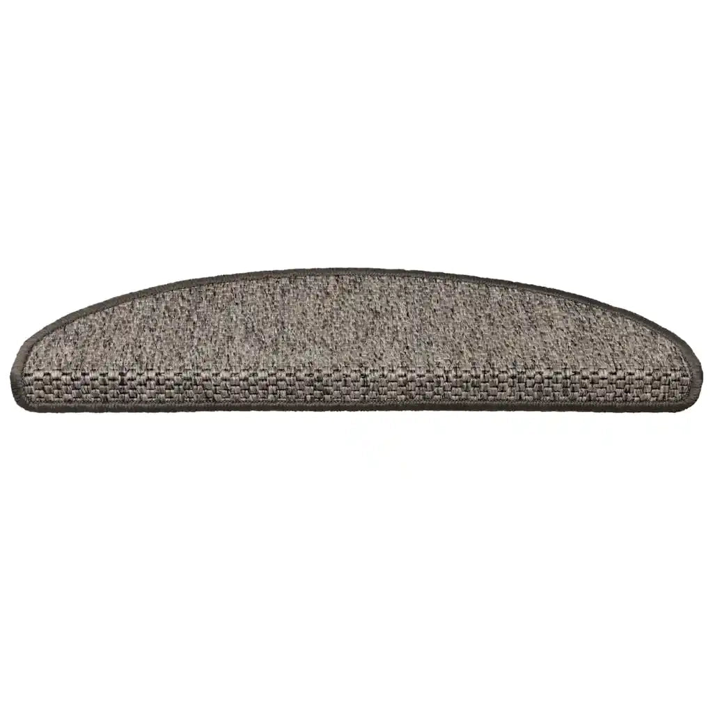 vidaXL Tappeti Adesivi per Scale Sisal 30pz 65x21x4cm Beige Marrone