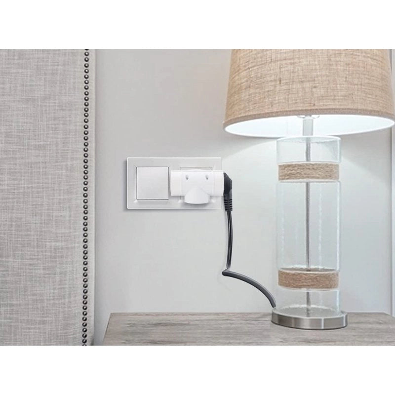Adattatore con 3 Presa Schuko 16A 2P+T Sdoppiatore Schuko Tripla Standard Tedesco e Francese