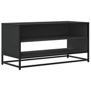 Mobile TV multimediale mensola TV credenza TV sala da pranzo soggiorno camera da letto 91 x 40 x 46 cm legno ingegnerizzato e metallo nero 02_0026362
