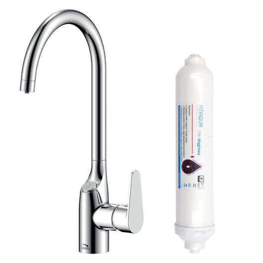Miscelatore cucina con Filtro acqua potabile | Cromato e Design Moderno