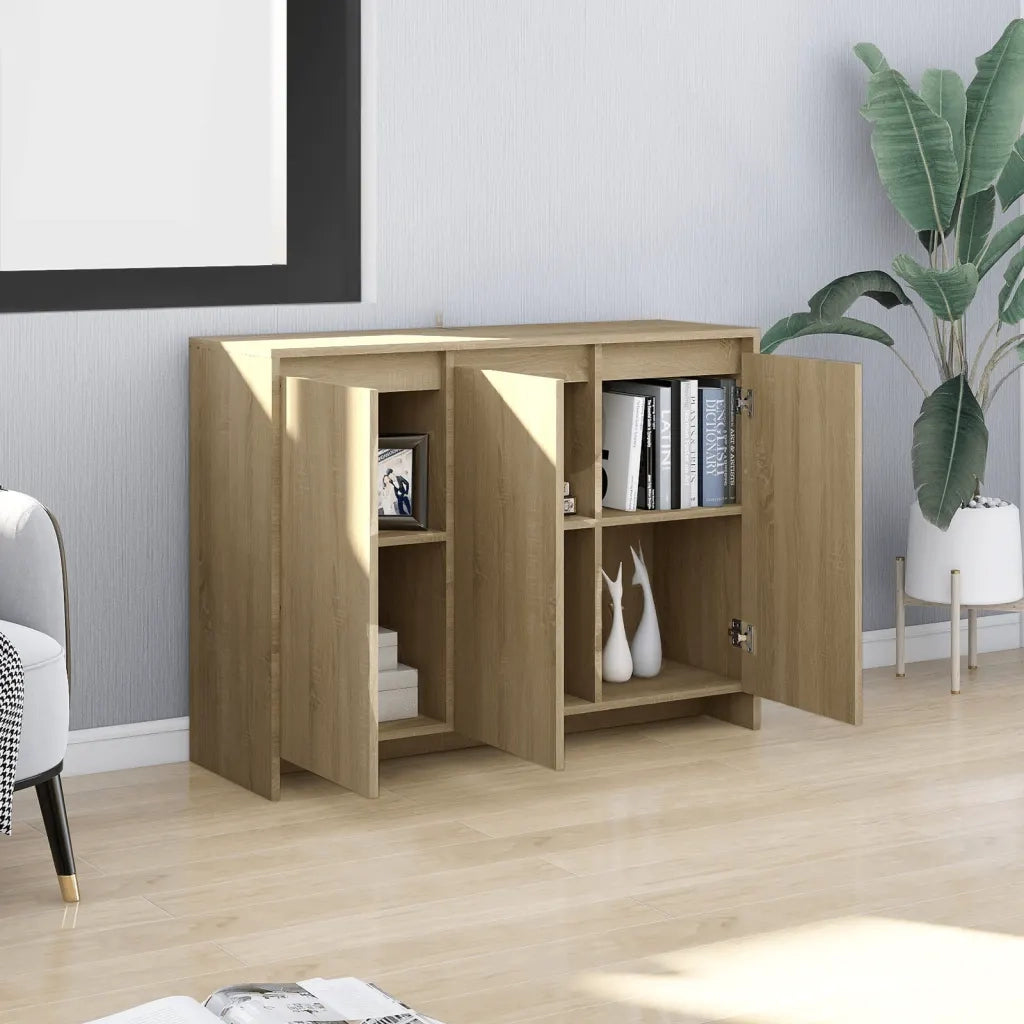 Credenza-Buffet-Armadio da cucina Rovere Sonoma 102x33x75 cm in Truciolato