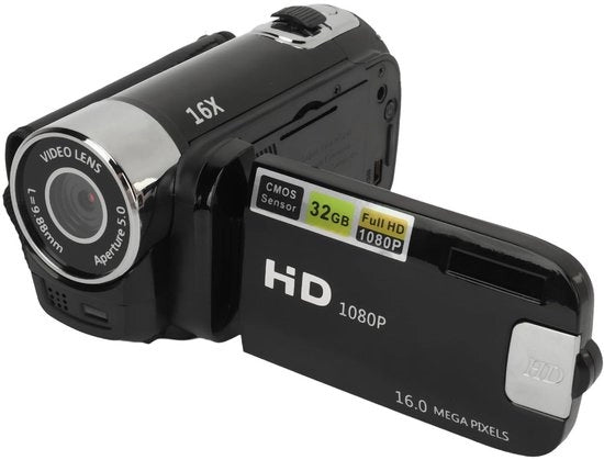 Videocamera digitale 16MP con zoom 16x - Fotocamera compatta per 1080P vlogging