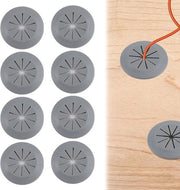 Set di gomme di protezione per cavi in silicone flessibili per scrivania - 8 pezzi grigio - organizzatore di cavi e gestione