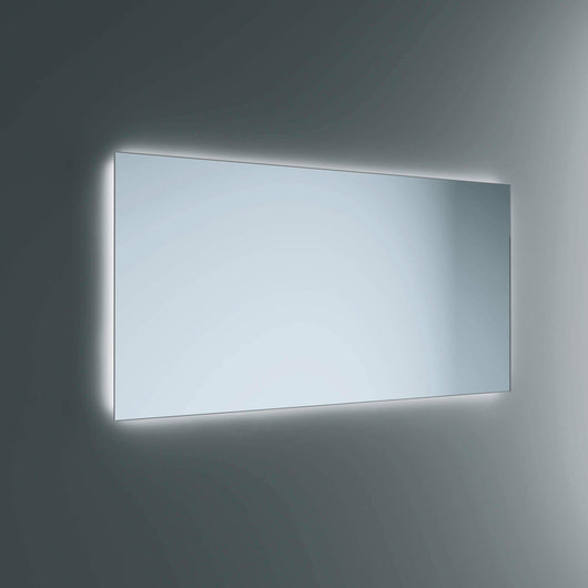 Lineabeta - Specchio LED Polaris 140x80cm luce ambientale con cornice grigia