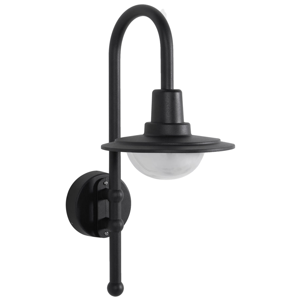 Lampada LED da Parete per Esterni in Alluminio Nero Design Moderno