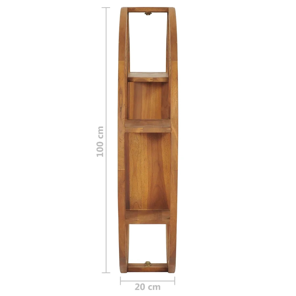 Mensola Yin Yang 100x20x100 cm in Legno Massello di Teak 320772