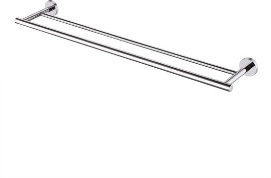 Asciugamani per camera doppia A2001-P Organizzazione bagno doccia Organizzazione bagno Dual Supporto asciugamani Sostegno asciugamani Finestra in acciaio inossidabile SUS304
