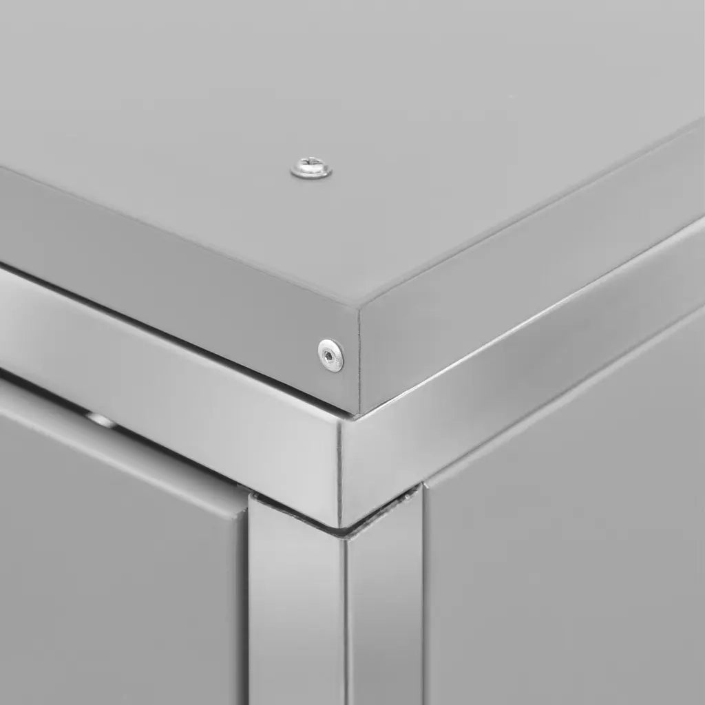 Copribidone per Spazzatura Triplo 207x77,5x115 cm in Acciaio Inox cod mxl 53019