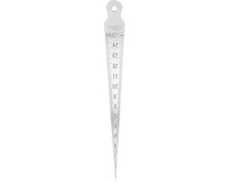 Tastiera di misurazione RVS per ispezione del calibro 1-15mm per precisione in saldatura.