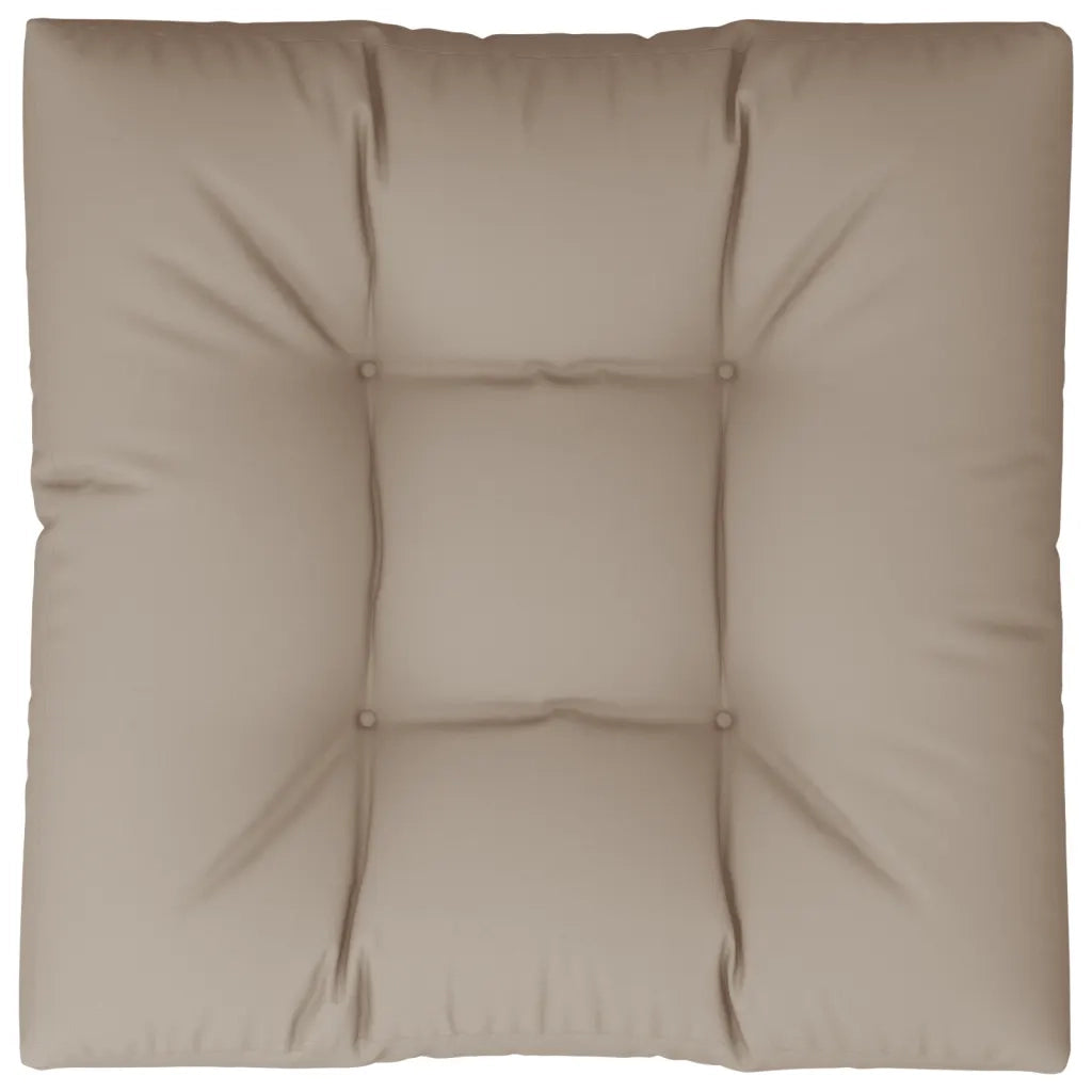 vidaXL Cuscino per Pallet Tortora 80x80x12 cm in Tessuto