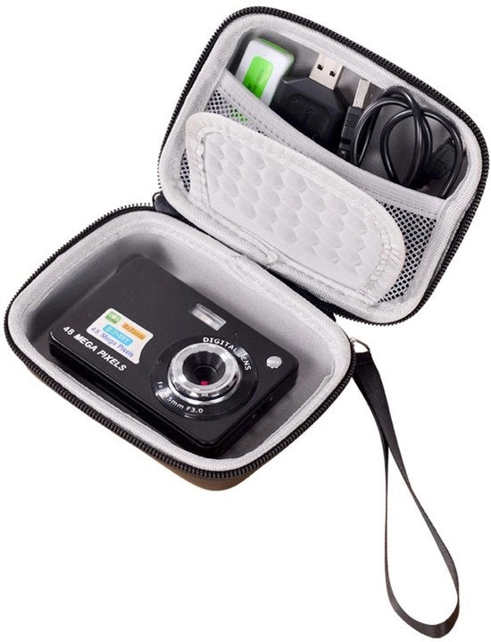 Tas per Fotocamera Digitale - Hoes per Fotocamera Compatta - Tas per Fotocamera - Tasje per Fotocamera - Tas per Fotocamera - Nero