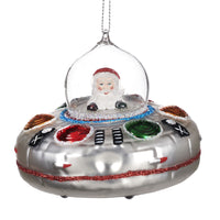 PENDAGLIO BABBO NATALE IN UFO