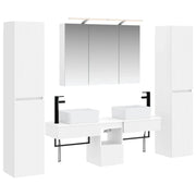 Set di mobili per il bagno 6 pcs Bianco 3407191