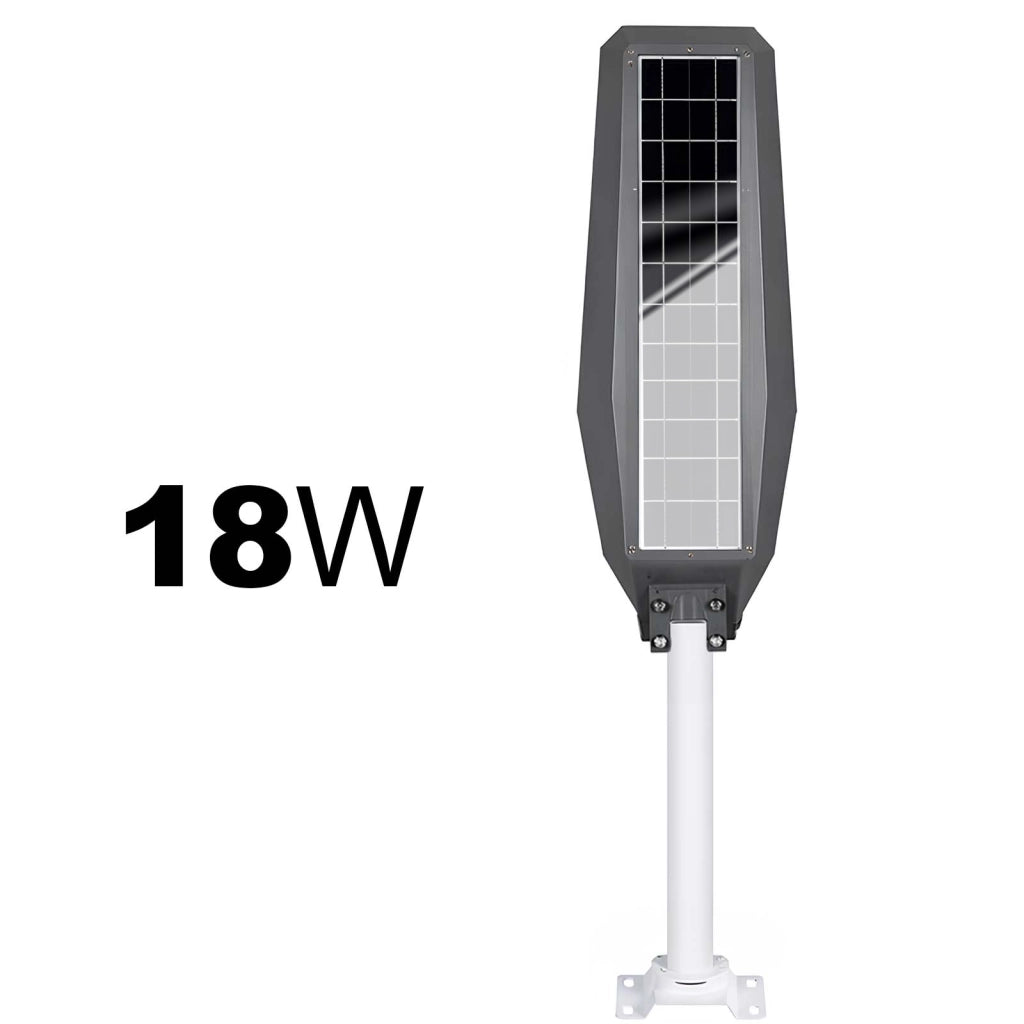 Lampada Solare LED 18W con Sensore di Movimento e Batteria 20000mAh Nero Avizar