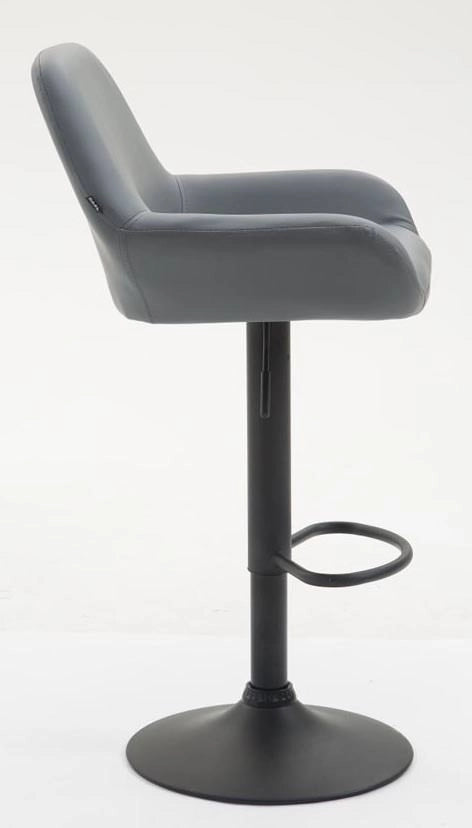 Set 2 Sgabelli Bar Braga In Similpelle grigio,nero