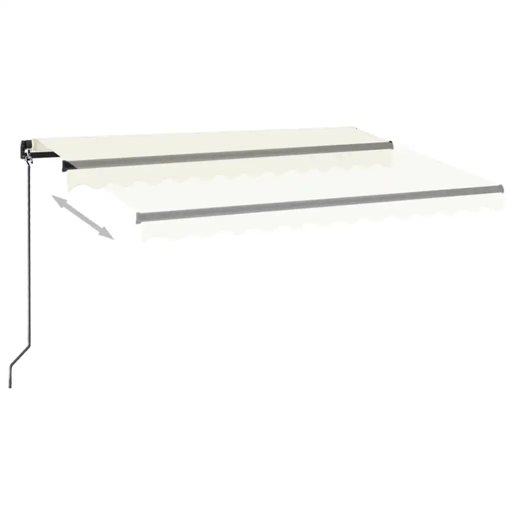 Tenda da Sole Retrattile Manuale 350x250 cm Crema 3069077