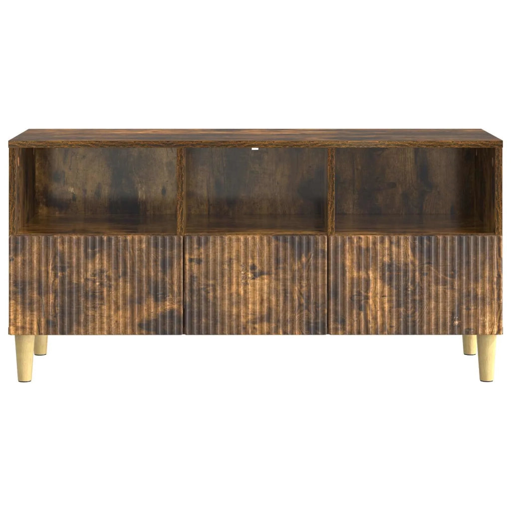 Mobile TV Rovere Fumo 102 x 34,5 x 50 cm Legno ingegnerizzato