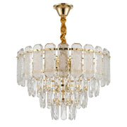 Lampada A Sospensione In Cristallo Swe088-cp 40cm Gold