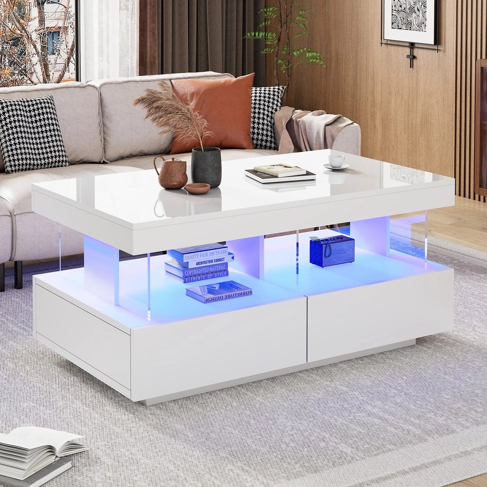Tavolino da Caff¨¨ Moderno Lucido ¨C MINIMAL ¨C 100x60x49.5cm