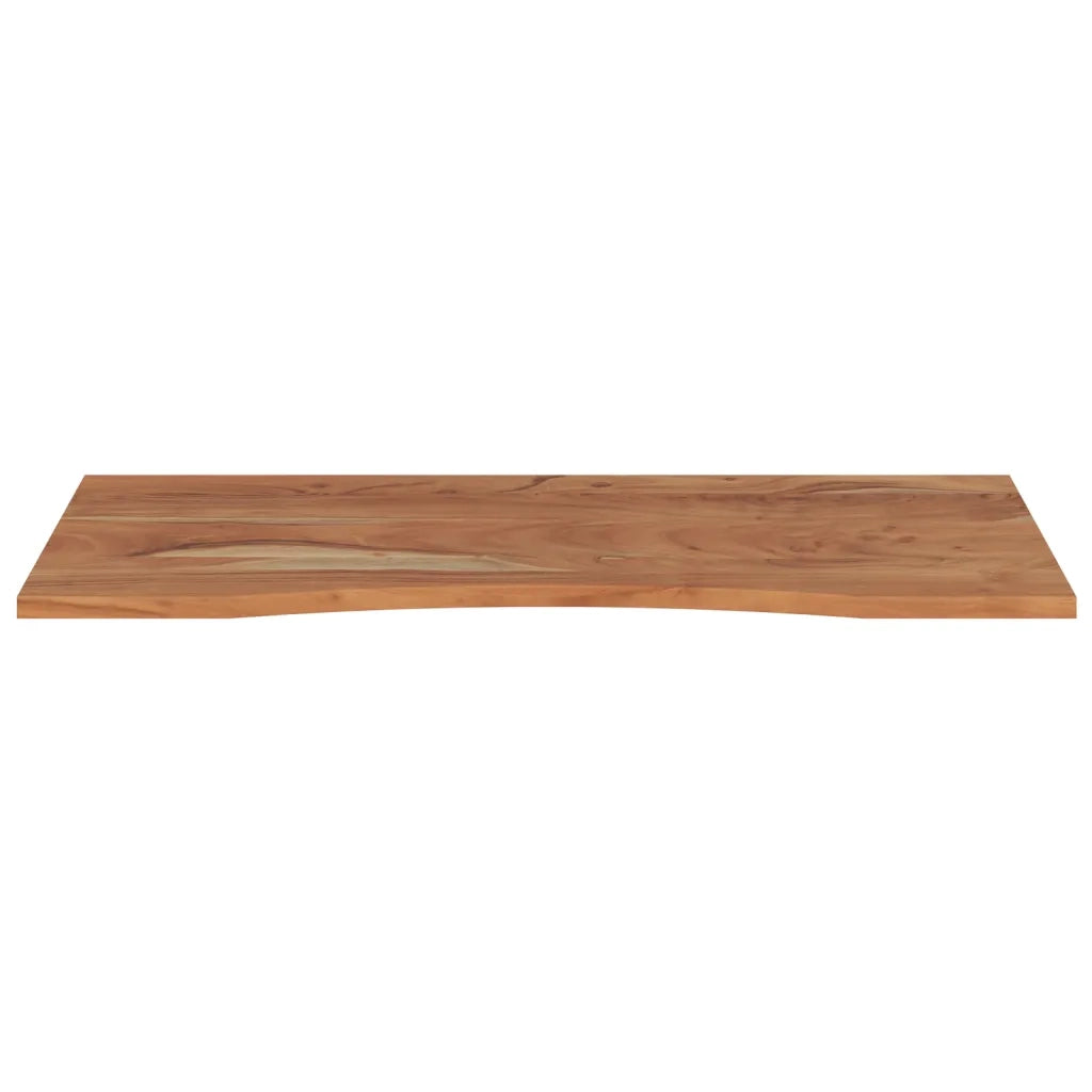 Piano Scrivania 120x60x2,5cm Rettangolare Legno Massello Acacia 370173