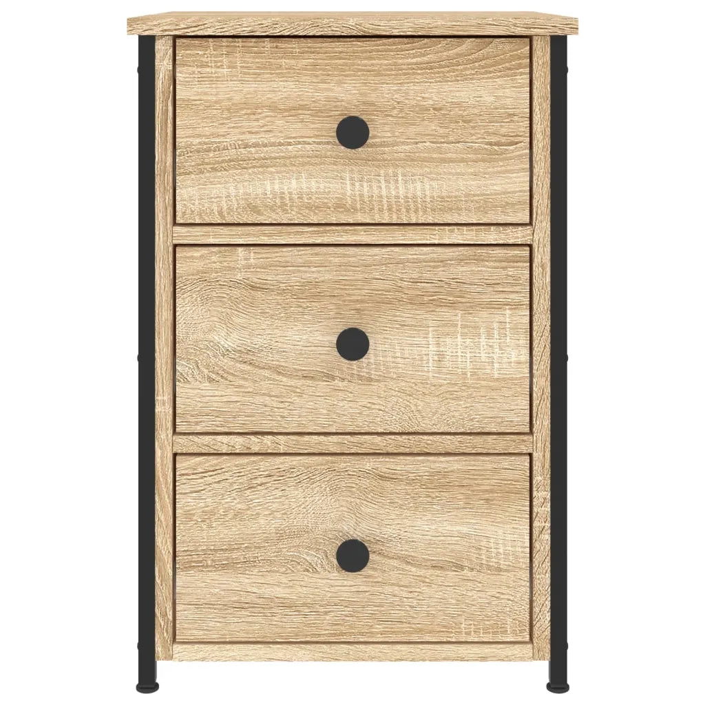 Comodini 2 pz-Set di 2 Tavolino da notte Rovere Sonoma 40x36x60 cm in Legno Multistrato
