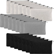 Sacchetto di stoffa per DIY - borse per viaggio - contenitori per trucco - contenitori per documenti - regalo per damigelle - 21 x 12 cm - nero grigio bianco