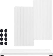 Organizzatore di Tappetino Assorbente per Pianta per Sciacquatoi da Bagno - 2pz, Bianco