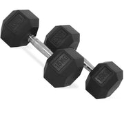 Trade Shop - Coppia Di Manubri In Vinile Da 15kg Ognuno Manubri Pesi Palestra Fitness Sport -