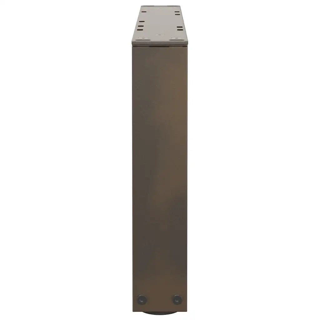 Gambe per Tavolino da Caff¨¨ a Forma di V 2 pz-Set di 2 Gamba per Tavolo Acciaio Naturale 60x(30-31,3) cm Acciaio 540232