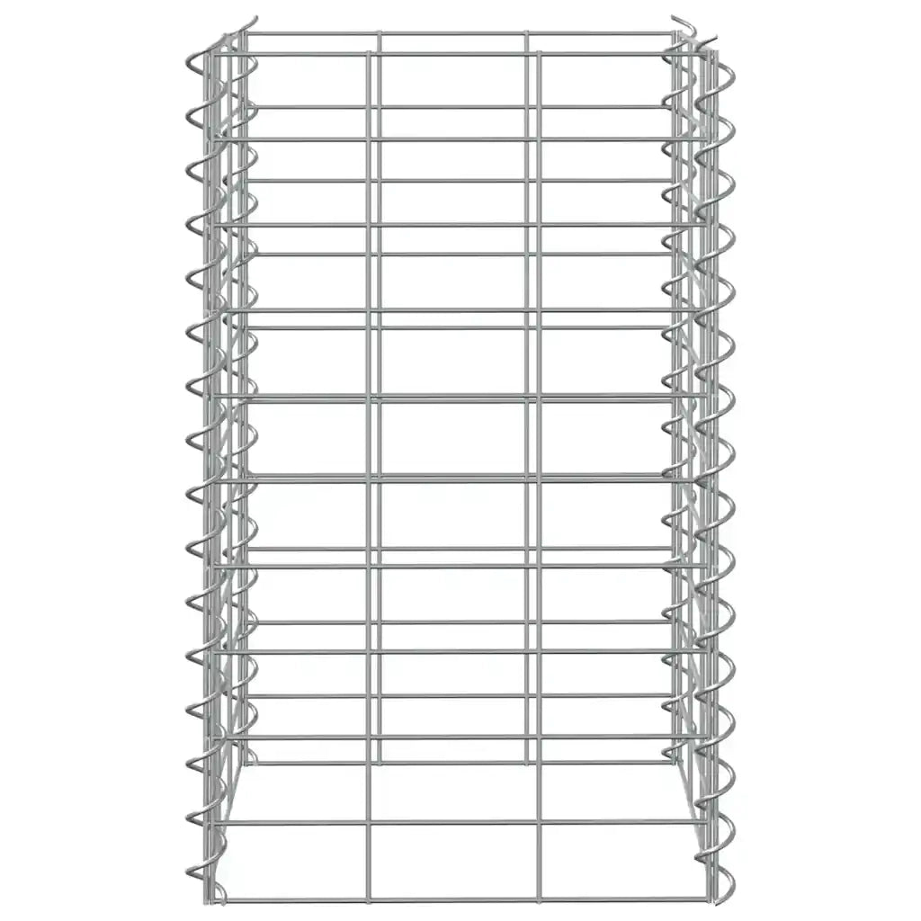 Fioriere Rialzate a Gabbione 3 pz 30x30x50 cm in Ferro 151248