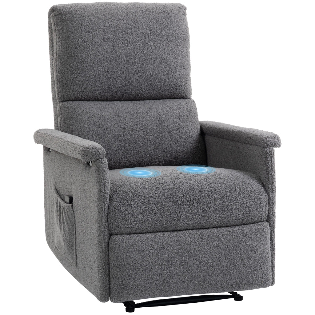 Poltrona Massaggiante Reclinabile ¨C Zephmum ¨C Grigio 69x84x99 cm