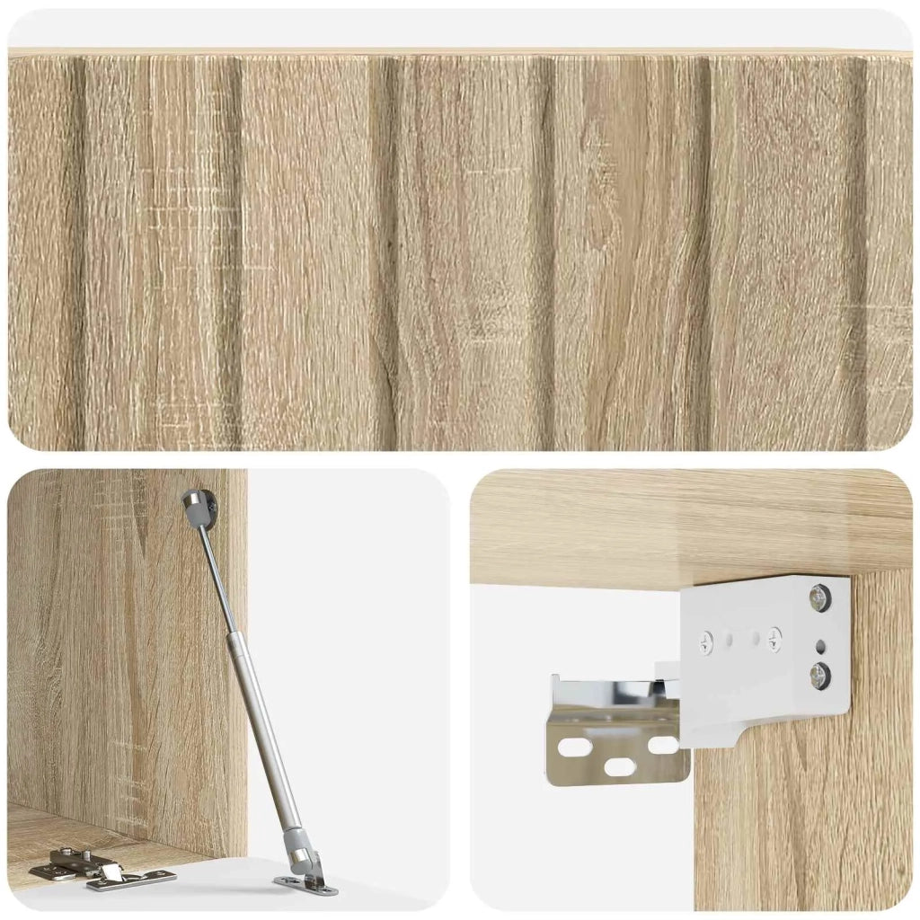 Mobile Porta TV da Muro Rovere Sonoma 78,5 x 41 x 30 cm 898347