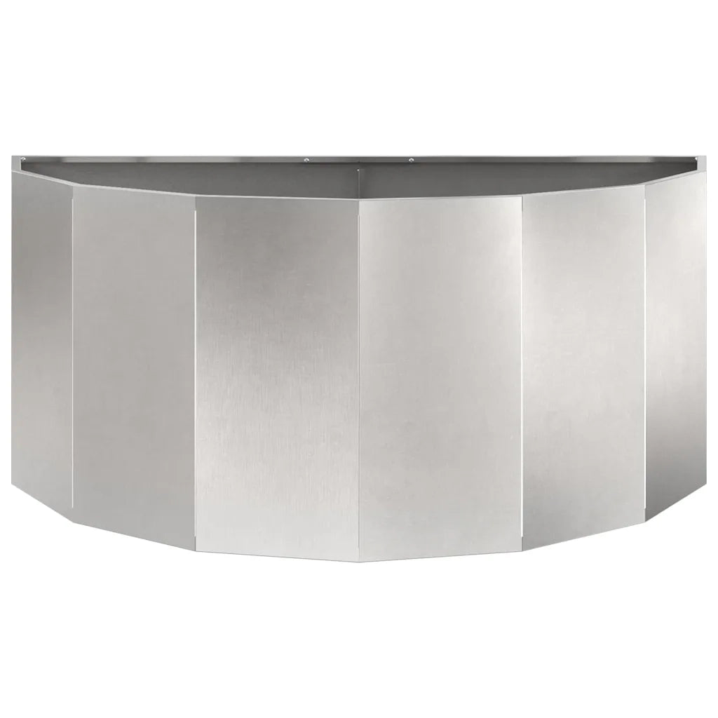Fioriera Argento 120 x 60 x 50 cm Acciaio inossidabile