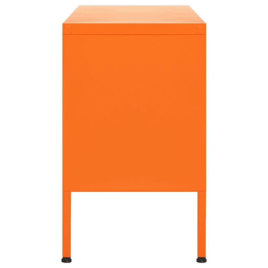 Mobile TV Arancione 105x35x50 cm in Acciaio
