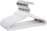 Hangers per bambino in velluto - Ultra-pieno - 32 pezzi - Bianco